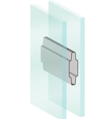 1" Contour Grid Between the Glass