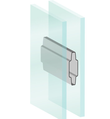 1" Contour Grid Between the Glass