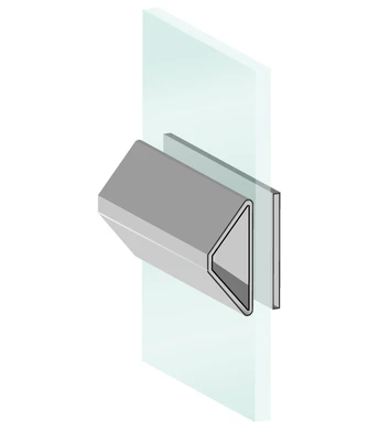 1" Raised Exterior-Flat Interior