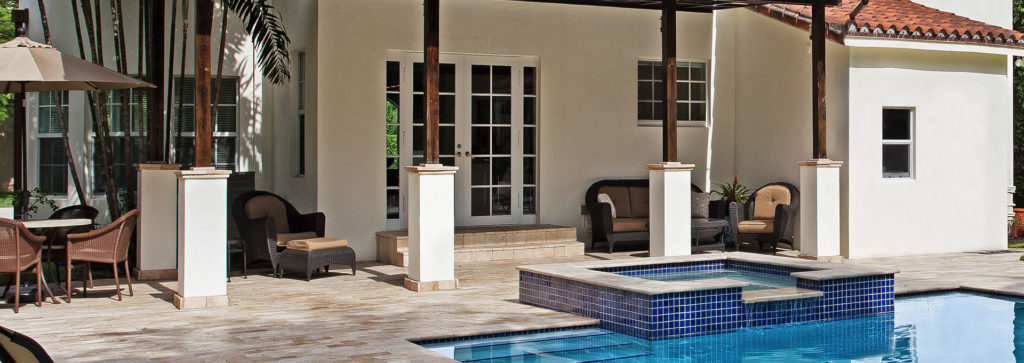 French Doors by pool