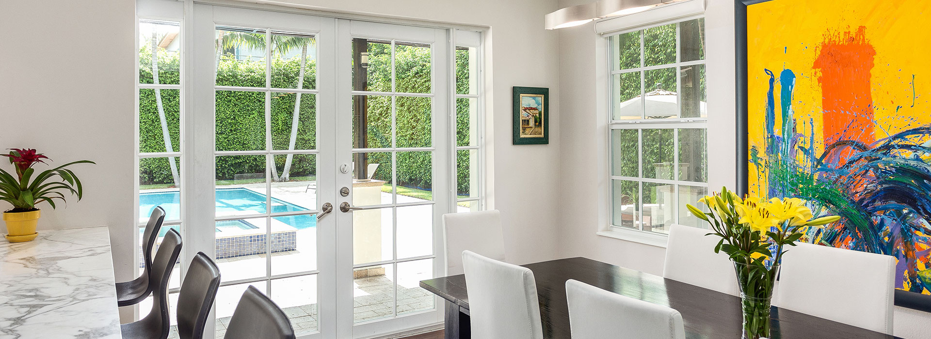 Modern French Doors - Hurricane Windows and Doors - Impact Windows Florida