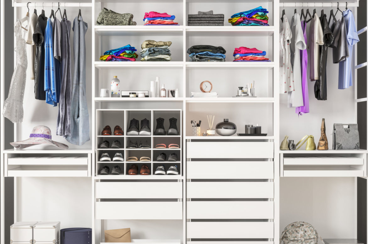 Organized closet to create a decluttered home